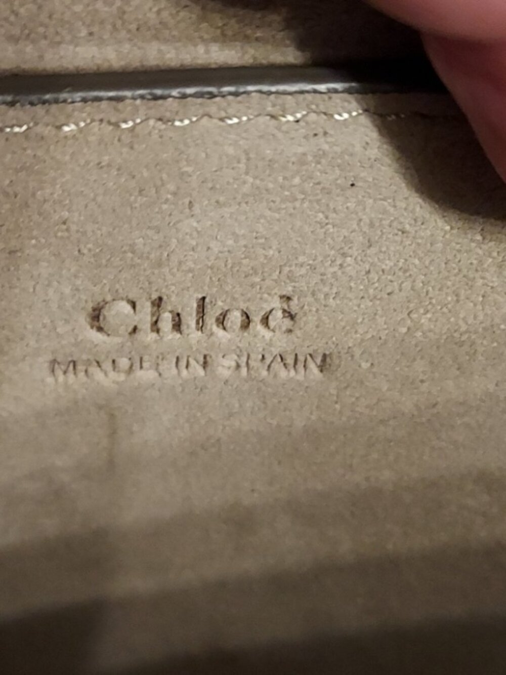 Chloé Faye Small Motty Grey Suede Leather Crossbody Shoulder Bag - Picture 4 of 9